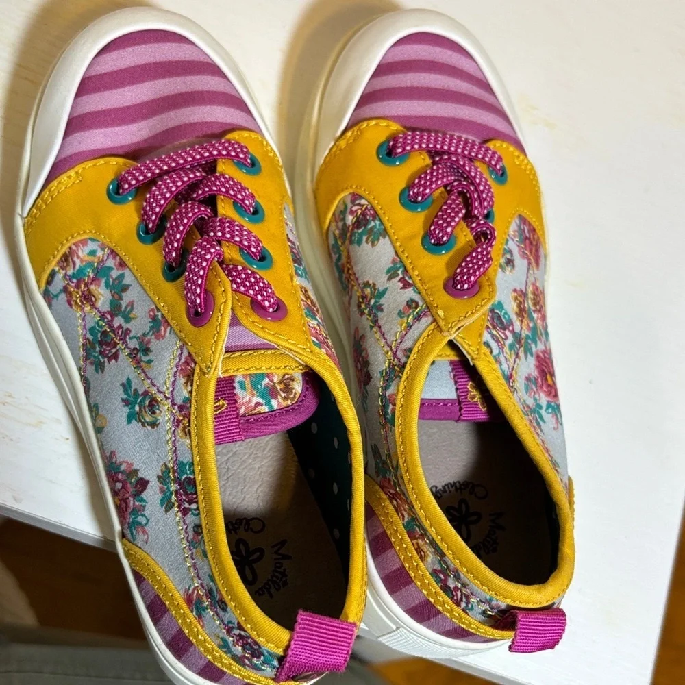 Matilda Jane Purple and Yellow Kids Sneakers